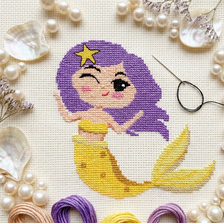 Mermaid cross stitch patterns